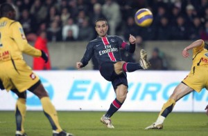 Pauleta contre Sochaux en 2007