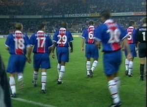 Domi et son numéro 29 face au mémorable match contre le Steaua Bucarest