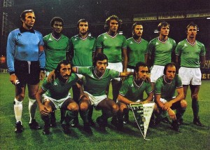 l'invincible équipe de Saint-Etienne dans les années 1970