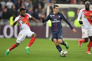 Di Maria en finale de la Coupe de la Ligue face à Monaco