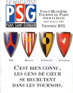 l'affiche du tournoi de Paris 1992