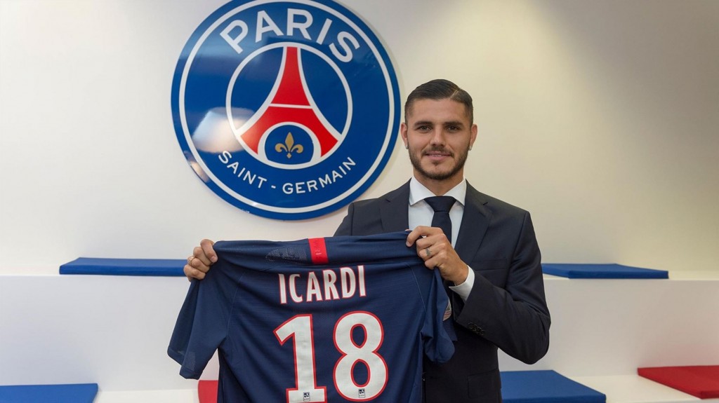 Lot De 4 Flocages PSG Icardi 18 - Maillot Extérieur 2019/2020 - Enfant - Neufs