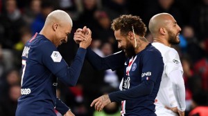 Mbappé et Neymar lors du dernier match de l'année 2019 face à Amiens (4-1)