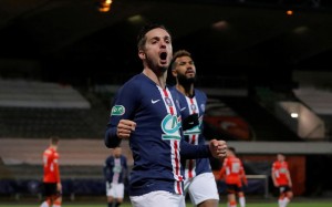 Sarabia, héros de la dernière victoire à Lorient la saison dernière en Coupe de France