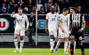 la joie des Parisiens lors du dernier succès 3-0 à Angers