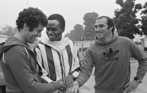 Premier entraînement en 1977 pour Dahleb, M’Pelé et Bianchi
